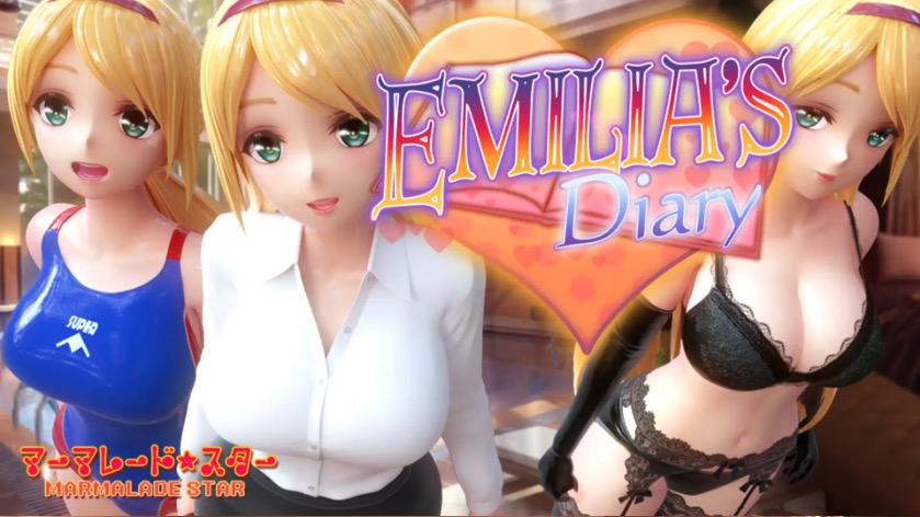 【3D同人/SLG/全动态】艾米莉娅的日记 官方中文版★兔女郎[新官中]【电脑/6.2G】