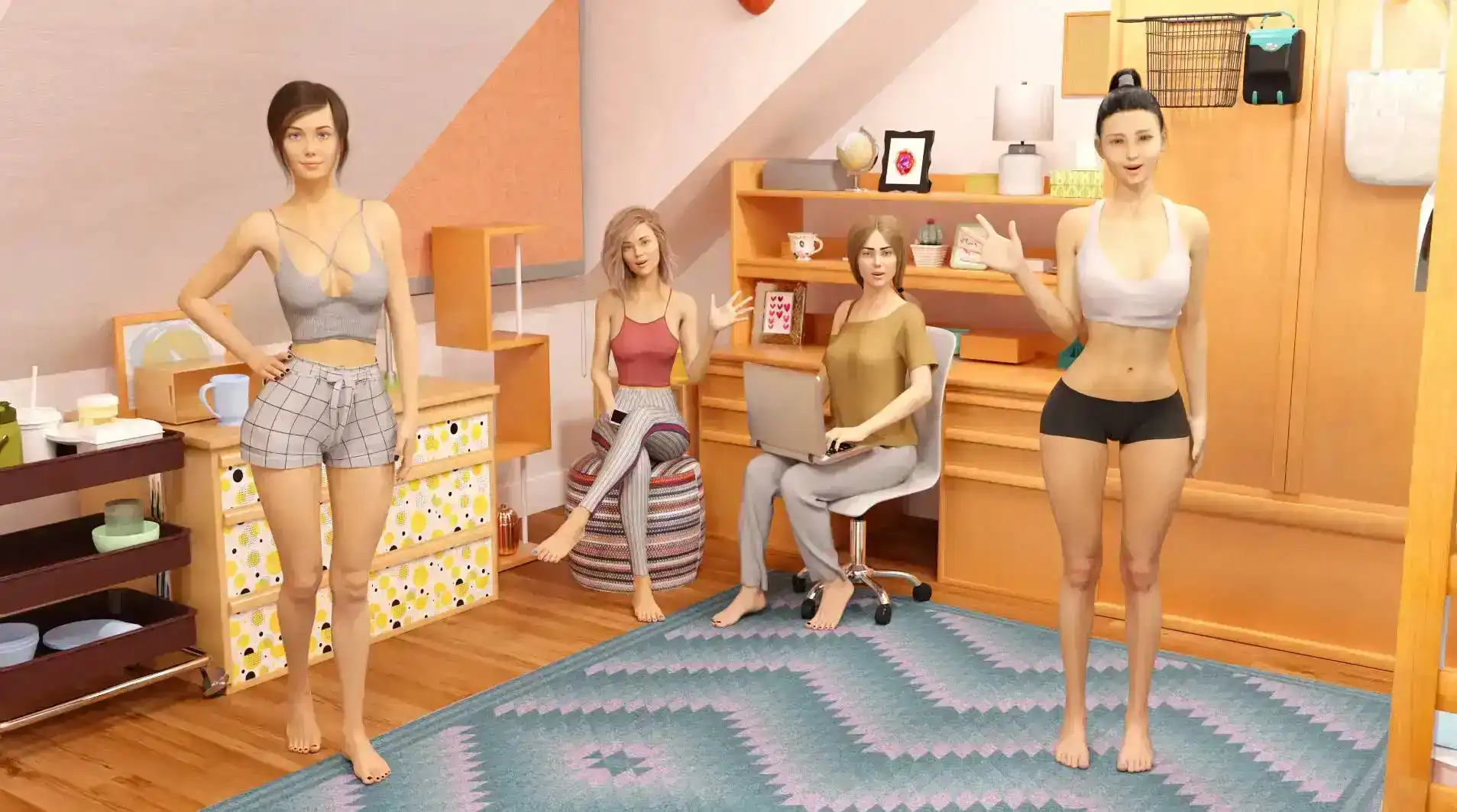 【欧美SLG/汉化/动态】学院情缘(别名：问题大学 )1.6.0汉化版【PC 安卓/6.08G/更新】